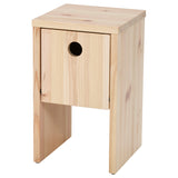 IKEA PS 2026 bedside table, pine with flip-down door, 30x30x50 cm