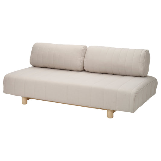 IKEA PS 2026 3-seat sofa-bed, Skiftebo light grey-beige, 204x82x102 cm