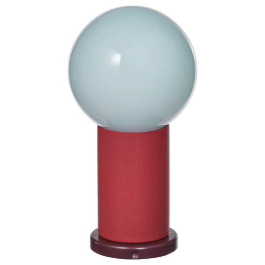 IKEA PS 2026 LED portable lamp, battery-operated dimmable/red light blue, 22 cm