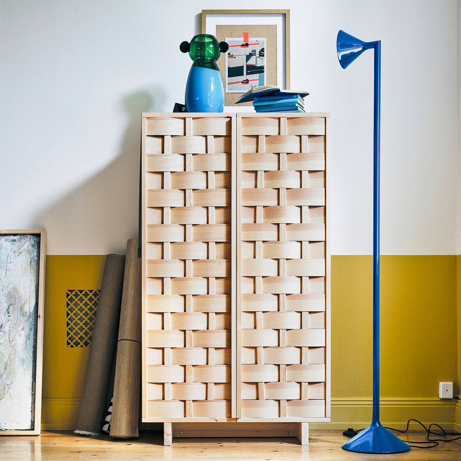 IKEA PS 2026 floor uplighter, blue, 16 cm