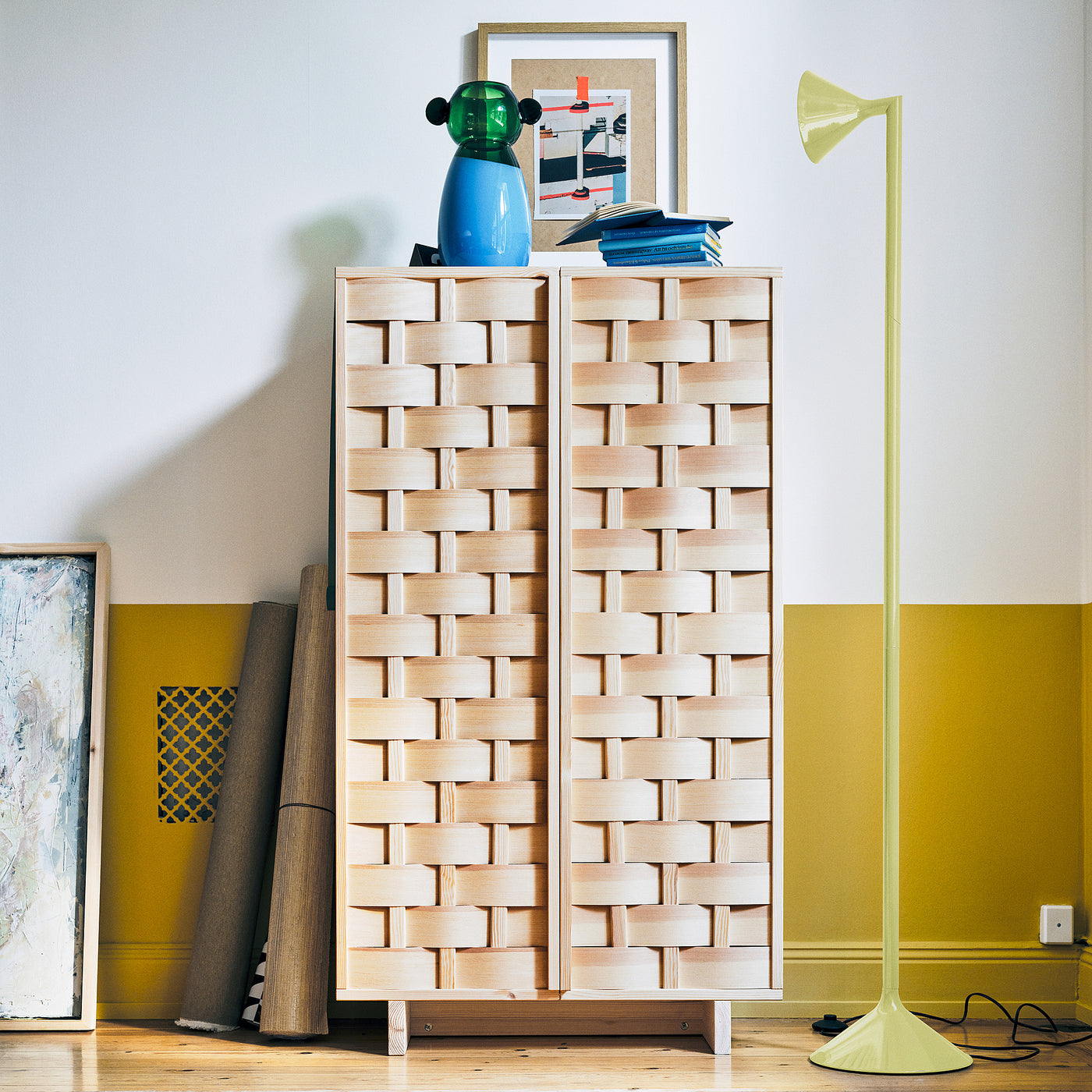 IKEA PS 2026 floor uplighter, yellow, 182 cm