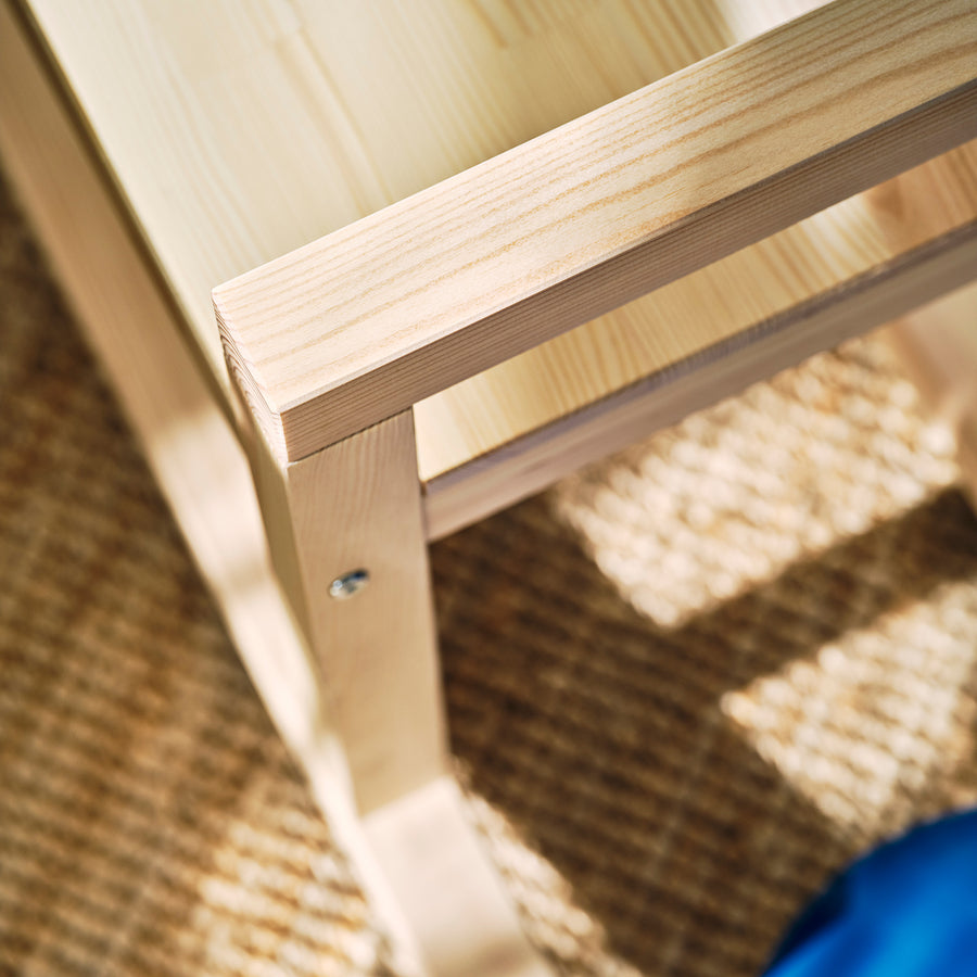 IKEA PS 2026 bench, pine clear lacquered, 127 cm