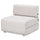 IKEA PS 2026 chair-bed, Skiftebo light grey-beige, 80x75 cm