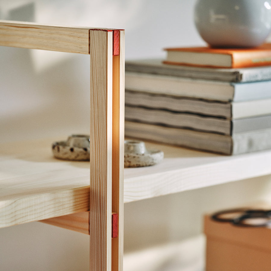 IKEA PS 2026 shelving unit, pine, 160x35x161 cm