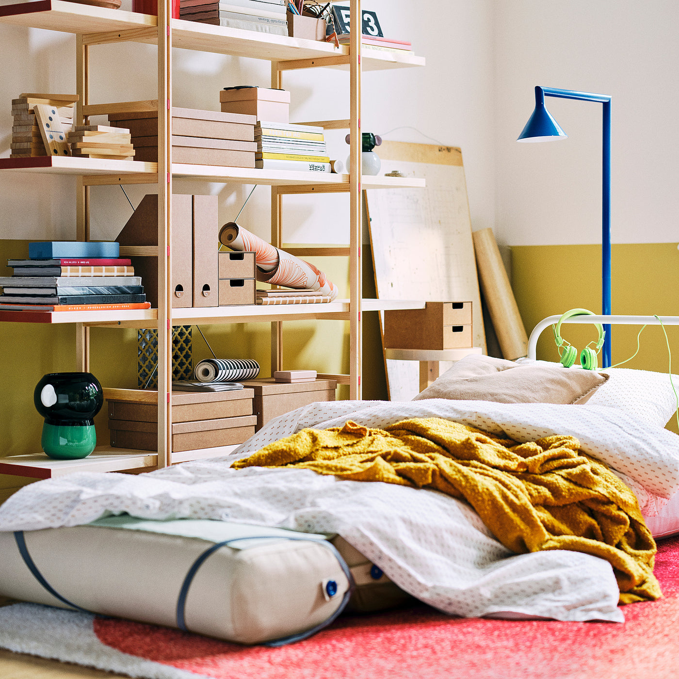 IKEA PS 2026 shelving unit, pine, 160x35x161 cm