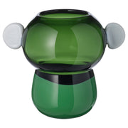 IKEA PS 2026 vase, glass/green/white, 22 cm