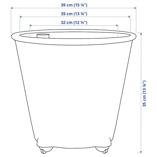 IKEA PS FEJÖ - Self-watering plant pot, white, 32 cm