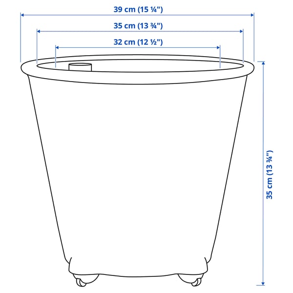 IKEA PS FEJÖ self-watering plant pot, white