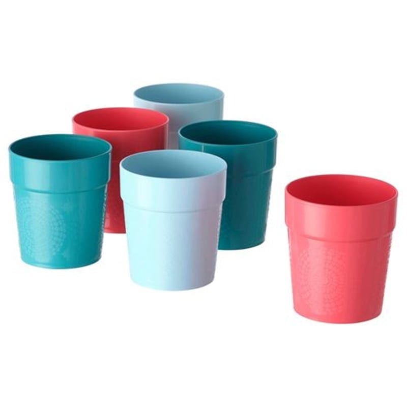 Ikea UTEFEST Mug assorted colors 29 cl 6 pieces