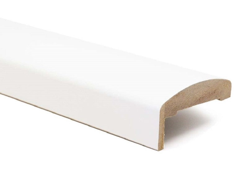 Rounded MDF Skirting Board 75X37X2250 White