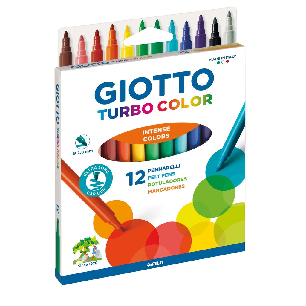 12 GIOTTO TURBO COLOR MARKERS