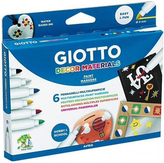 6 GIOTTO ACRYLIC COLORS