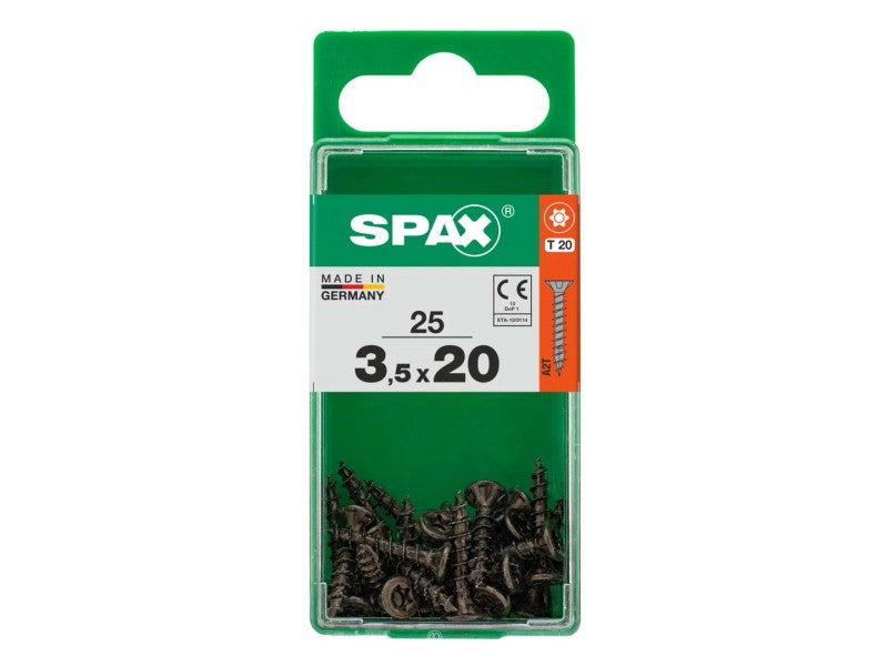 SPAX TSP T-STAR PLUS BLACK 3.5X20 S 25 PCS