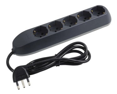 UNIVERSAL MULTISOCKET 5 PLACES BLACK