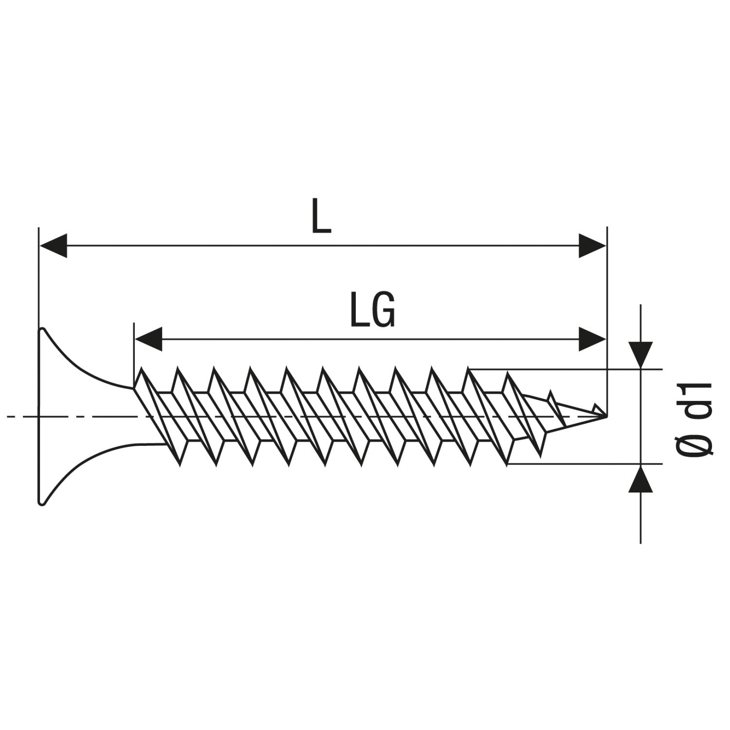 GIX PLASTERBOARD TYPE-A FINE THREAD