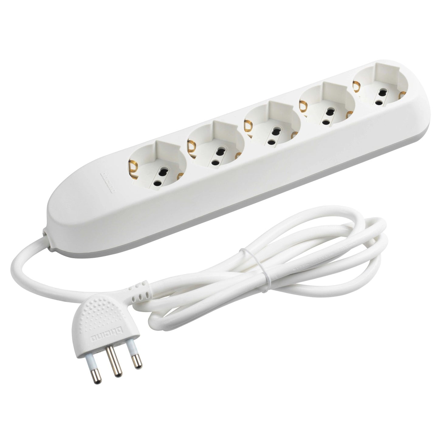 UNIVERSAL MULTISOCKET 5 PLACES WHITE