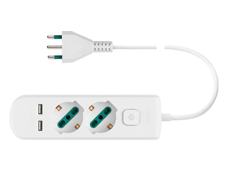 LINEAR SOCKET WITH 2 UNIVERSAL OUTLETS