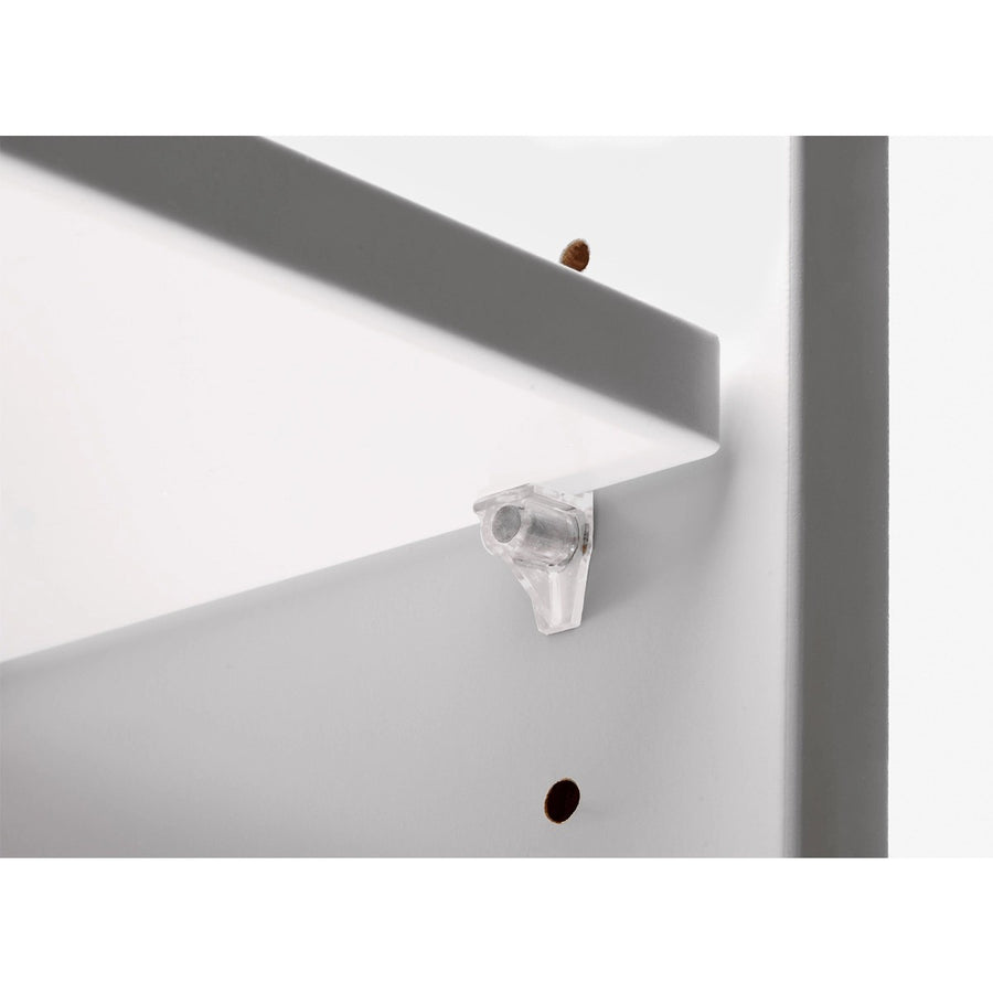 TRANSPARENT PLASTIC SAFETY SHELF BRACKETS D