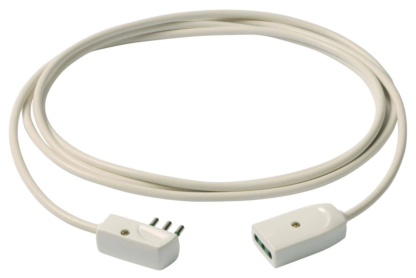 EXTENSION CABLE 3G0.75+PLUG 3M WHITE