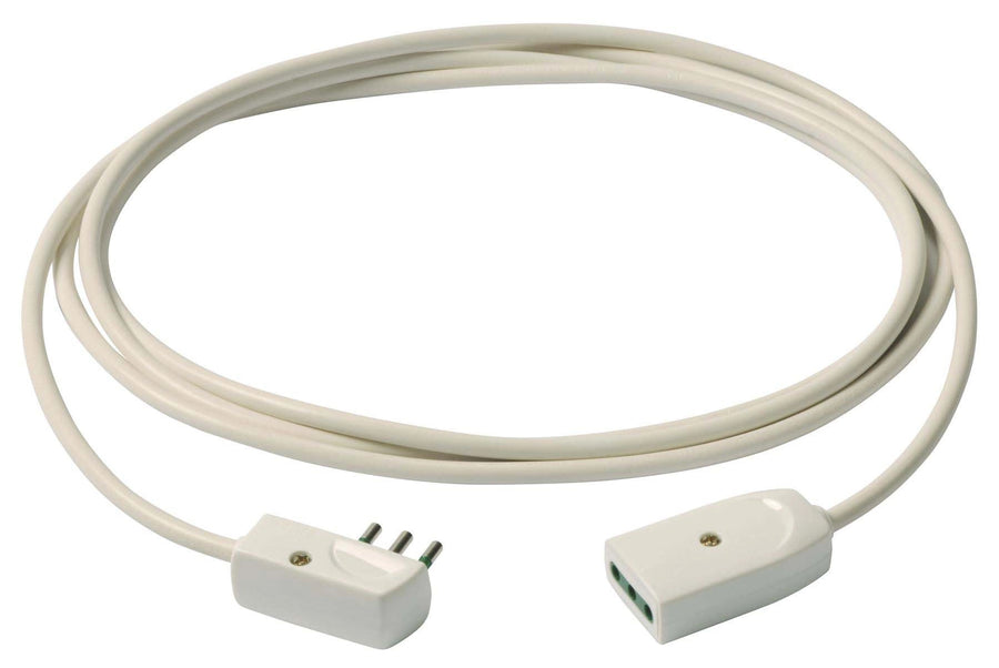 EXTENSION CABLE 3G0.75+PLUG 3M WHITE