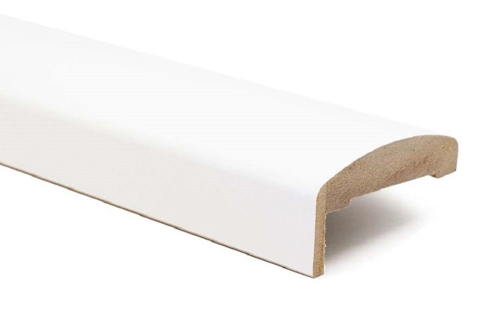 Rounded MDF Skirting Board 75X37X2250 White