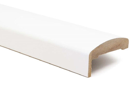 Rounded MDF Skirting Board 75X37X2250 White