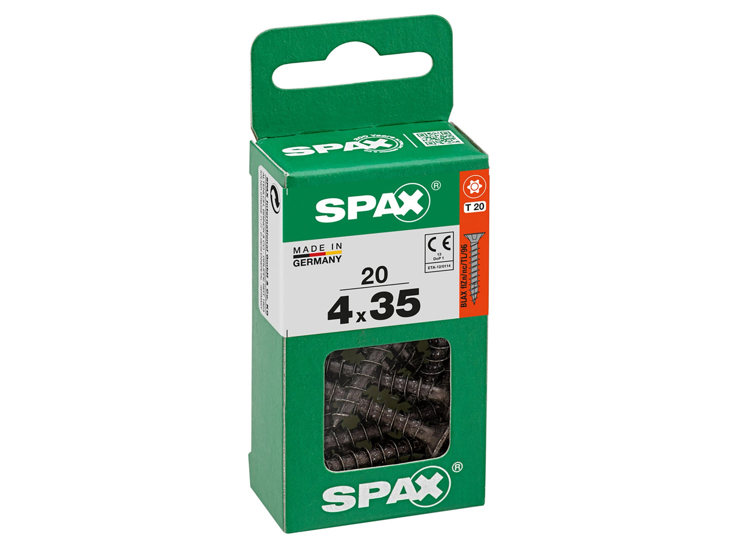 SPAX TSP T-STAR PLUS BLACKS 4X35 S 20 PCS