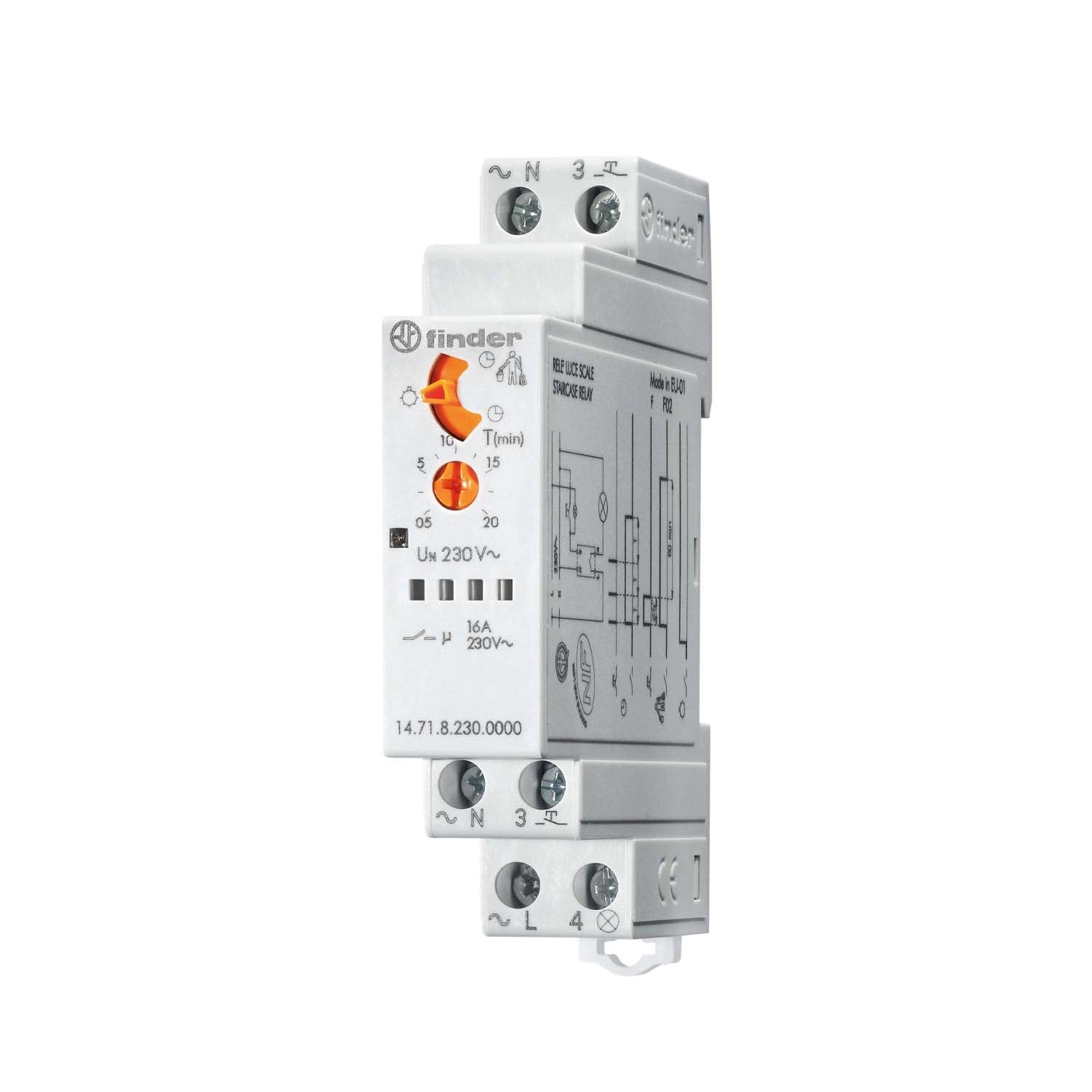 STAIRCASE LIGHT RELAY 1 CONTACT 16 TERMINAL