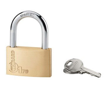 Key Padlock. 70MM. Brass