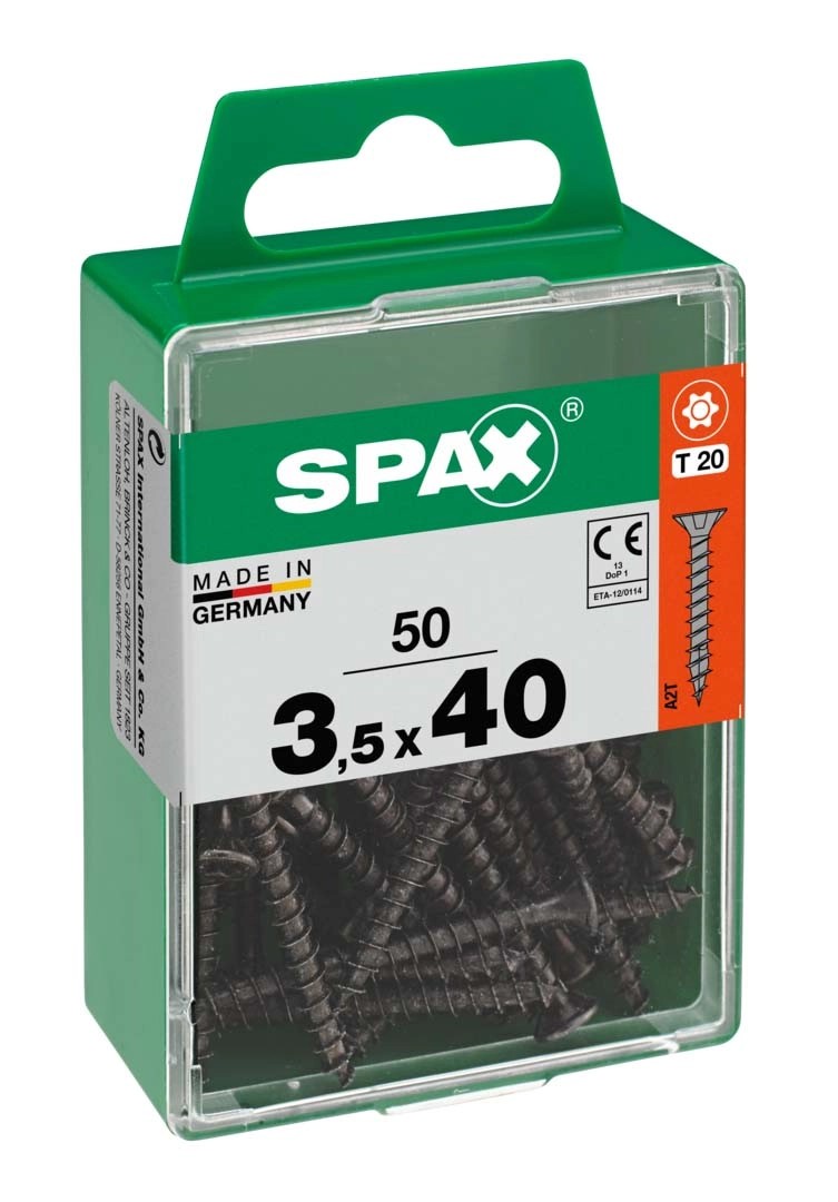SPAX TSP T-STAR PLUS BLACK 3.5X40 M 50 PCS