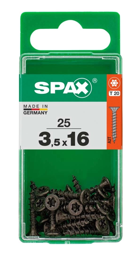 SPAX TSP T-STAR PLUS BLACK 3.5X16 S 25 PCS