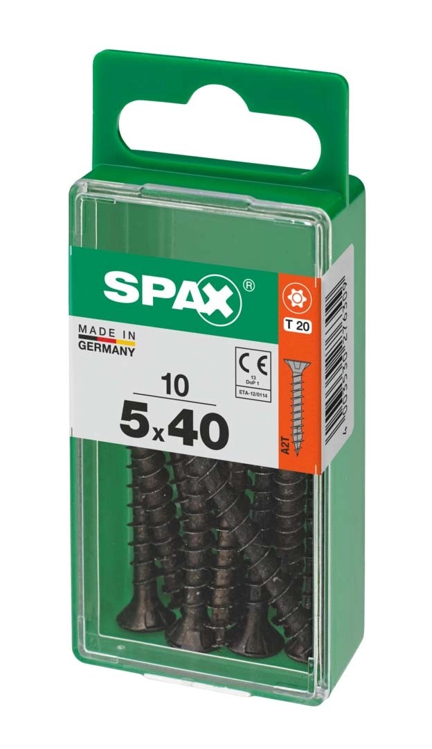 SPAX TSP T-STAR PLUS BLACKS 5X40 S 10 PCS