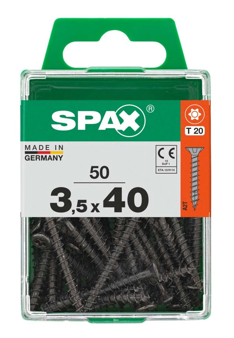 SPAX TSP T-STAR PLUS BLACK 3.5X40 M 50 PCS