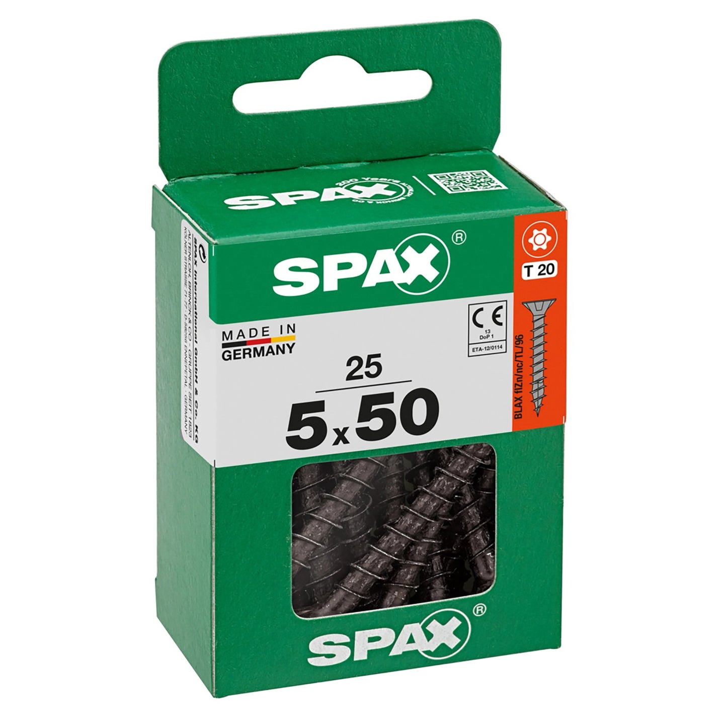 SPAX TSP T-STAR PLUS BLACKS 5X50 M 25 PCS
