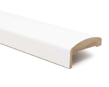 Rounded MDF Skirting Board 75X37X2250 White