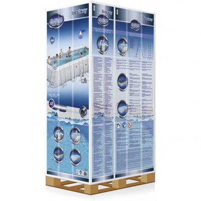 Frame Pool grey, 7.32 x 3.66 x 1.32m, sand filter 5.6m3/h