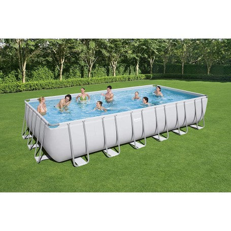 Frame Pool grey, 7.32 x 3.66 x 1.32m, sand filter 5.6m3/h