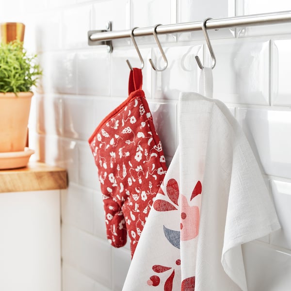 INAMARIA - Oven glove, patterned/red