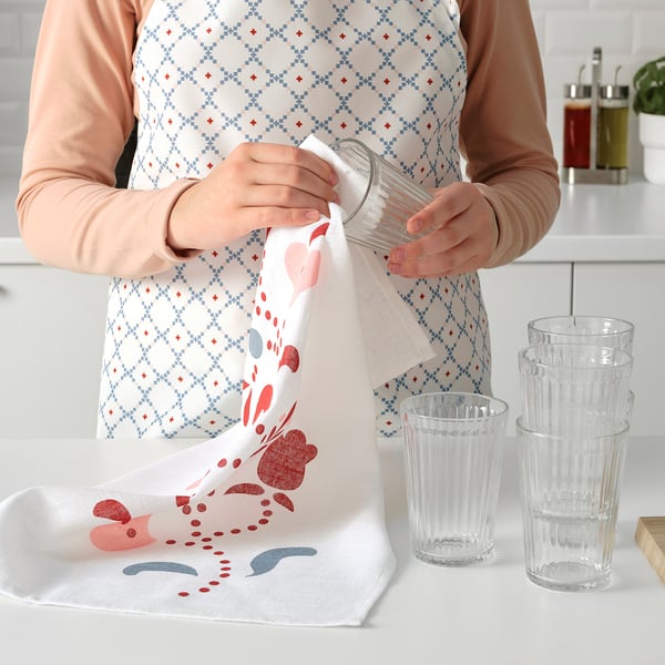 INAMARIA tea towel, floral pattern, 55x45 cm