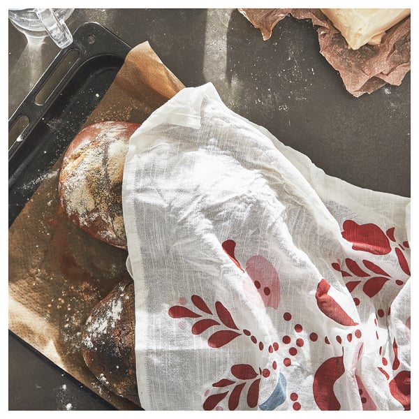 INAMARIA tea towel, floral pattern, 55x45 cm