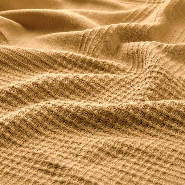 INDIRA - Bedspread, yellow-beige,150x250 cm