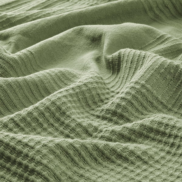 INDIRA - Bedspread, grey-green, 150x250 cm