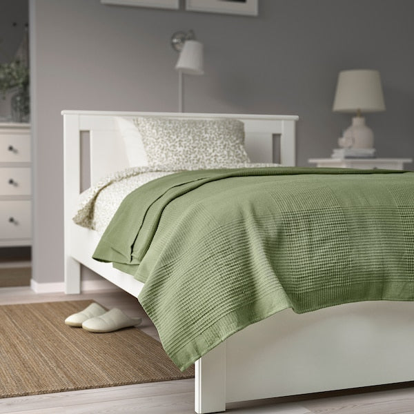 INDIRA - Bedspread, grey-green, 150x250 cm