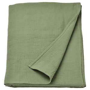 Ikea INDIRA - Bedspread, grey-green, 150x250 cm