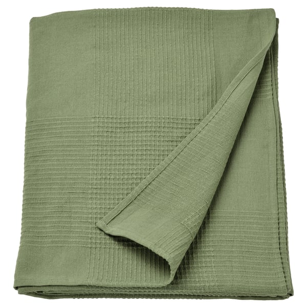 INDIRA bedspread, grey-green, 230x250 cm