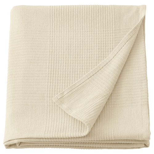 INDIRA - Bedspread, natural/unbleached cotton, 150x250 cm