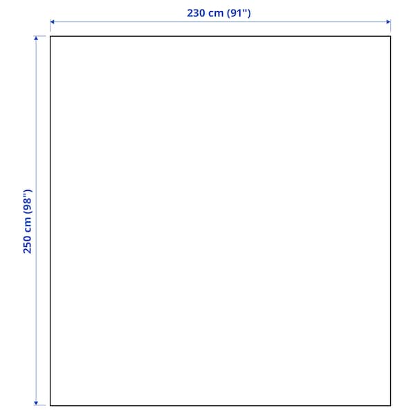 Ikea INDIRA - Bedspread, natural/unbleached cotton, 230x250 cm