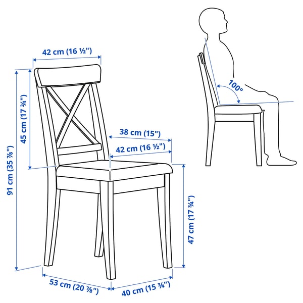 INGATORP / INGOLF - Table and 4 chairs , 110/155 cm