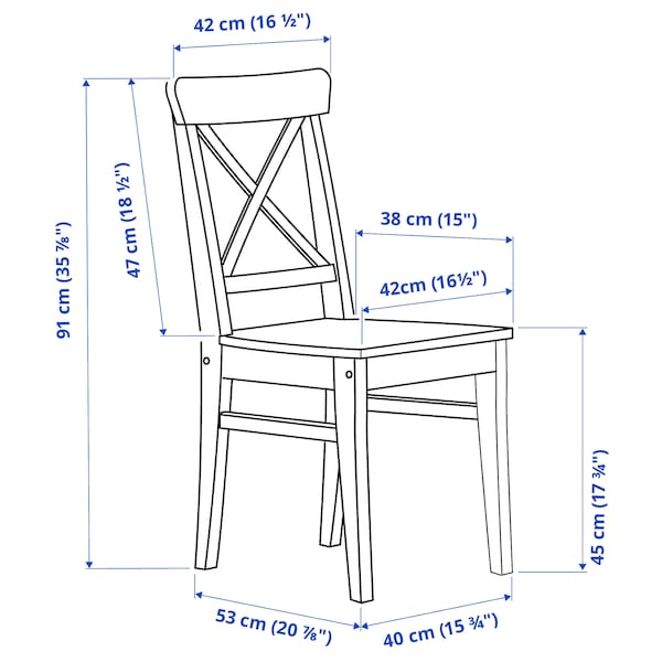 INGATORP / INGOLF - Table and 6 chairs, white/white, 155/215 cm