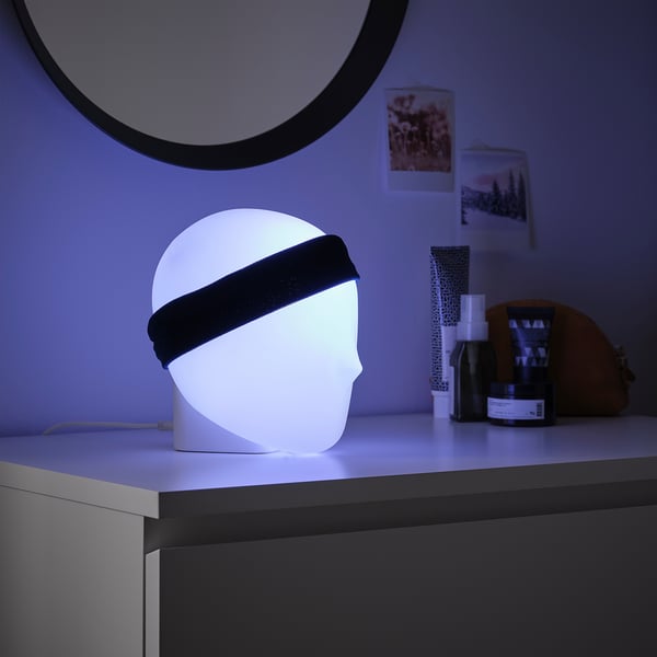 ISKÄRNA LED table lamp, multicolour, 20.8x16.1 cm